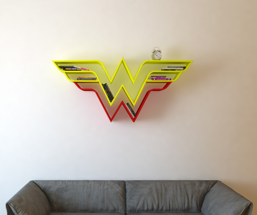 Fãs de quadrinhos e super-heróis geralmente possuem prateleiras lotadas de quadrinhos, bonequinhos e filmes. Mas e se a própria prateleira fizesse parte dessa coleção? Esse é o conceito criado pelo artista turco Burak Dogan, que criou o design destas prateleiras sensacionais do Superman, Mulher-Maravilha, Shield e Capitão América.