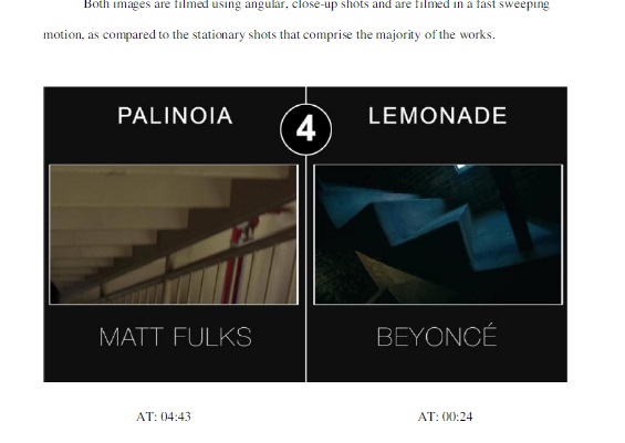 Matthew Fulks alega que Beyoncé teria copiado as ideias para o trailer de Lemonade de um curta que ele fez, chamado Palinoia