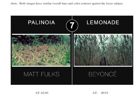 Matthew Fulks alega que Beyoncé teria copiado as ideias para o trailer de Lemonade de um curta que ele fez, chamado Palinoia