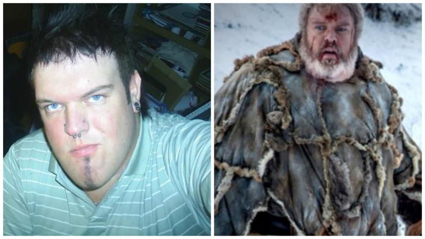 O ator na juventude e caracterizado como Hodor em GoT