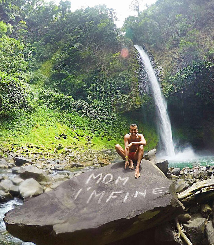Não vou chegar perto daquela cachoeira