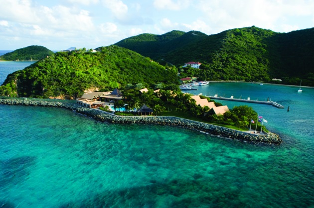 Na foto, o hotel, Peter Island Resort & Spa. A diária para quartos com vista para o mar é de US$ 450 