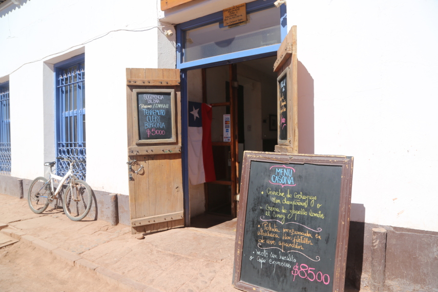 San Pedro de Atacama: em média, o menu completo nos restaurantes em San Pedro custam 10 mil pesos 