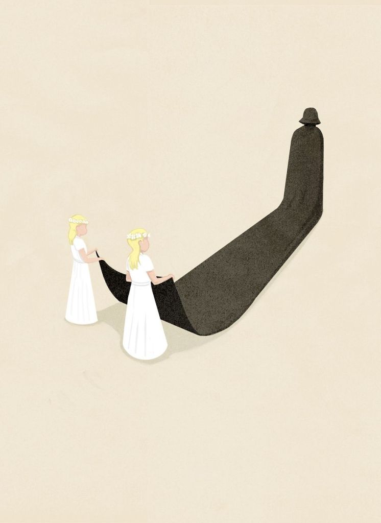 Marco Melgrati é um ilustrador italiano que fez uma série de desenhos para mostrar as tristezas sobre o mundo moderno