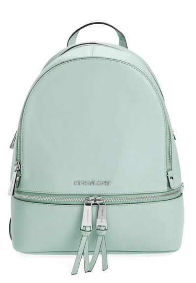 Michael Kors Small Rhea Zip Leather Backpack, $178