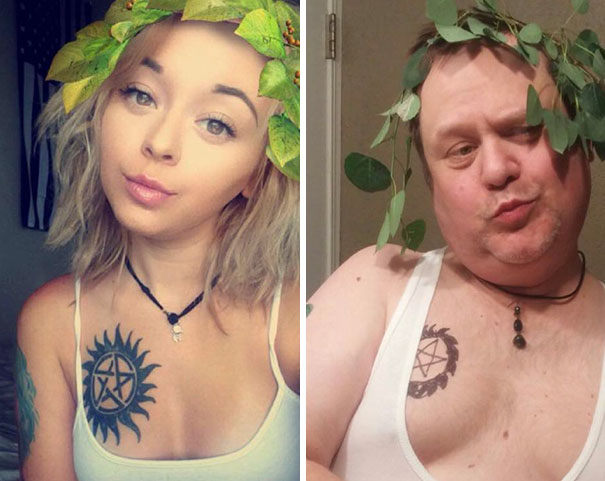 Cassie Martin ganhou fama na internet ao mostrar as imitações que seu pai fazia das selfies que ela postava nas redes sociais