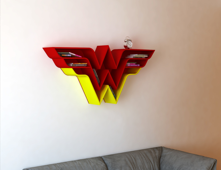 Fãs de quadrinhos e super-heróis geralmente possuem prateleiras lotadas de quadrinhos, bonequinhos e filmes. Mas e se a própria prateleira fizesse parte dessa coleção? Esse é o conceito criado pelo artista turco Burak Dogan, que criou o design destas prateleiras sensacionais do Superman, Mulher-Maravilha, Shield e Capitão América.