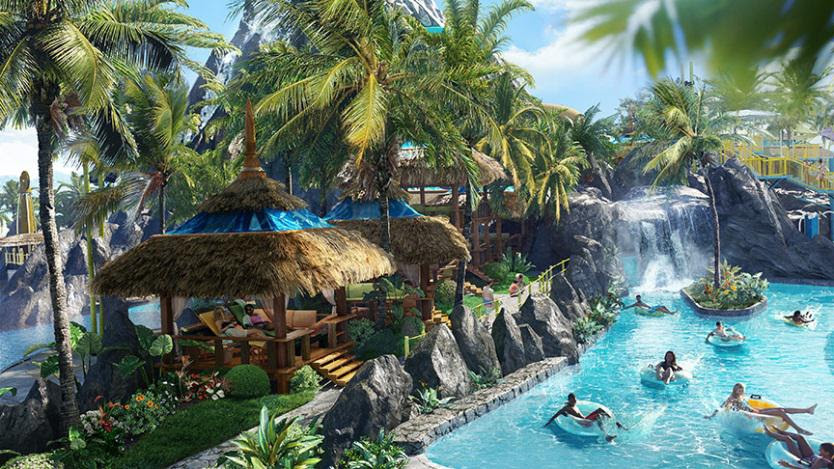 Imagens do projeto Volcano Bay