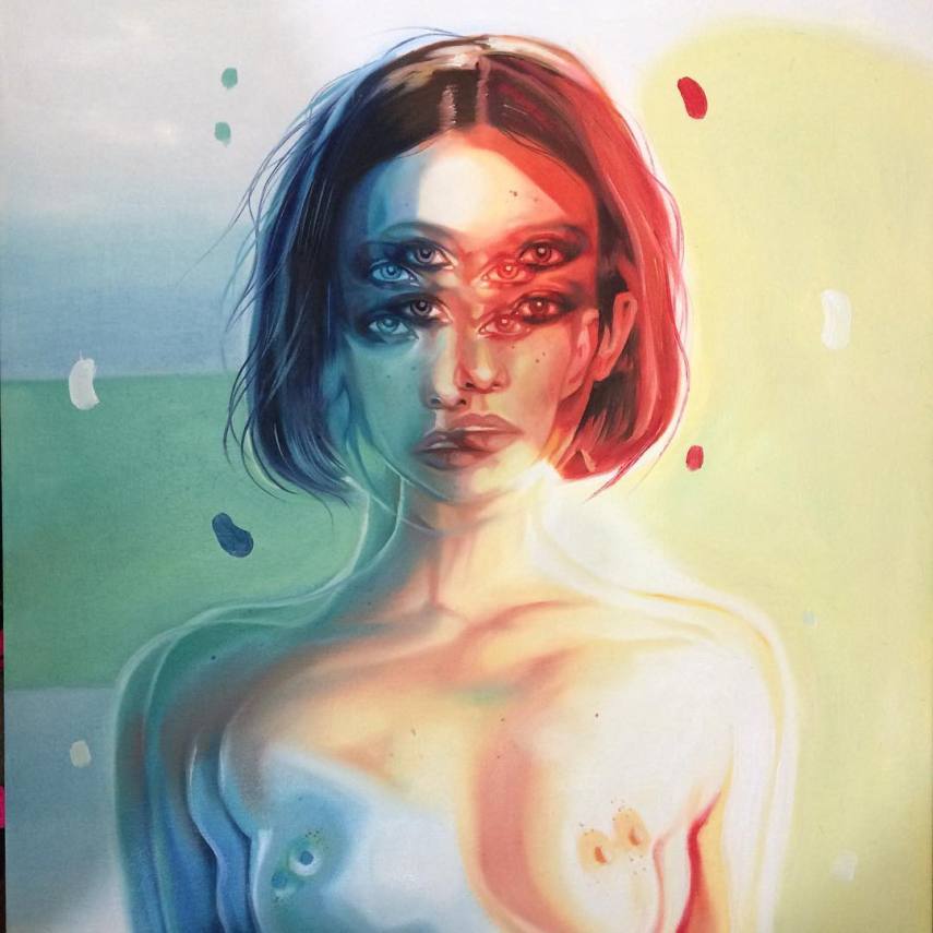 A artista Alex Garant combina a técnica do retrato com a dupla exposição, muito utilizada na fotografia. Mas você já tinha visto pinturas à óleo desse jeito? Bonito demais!