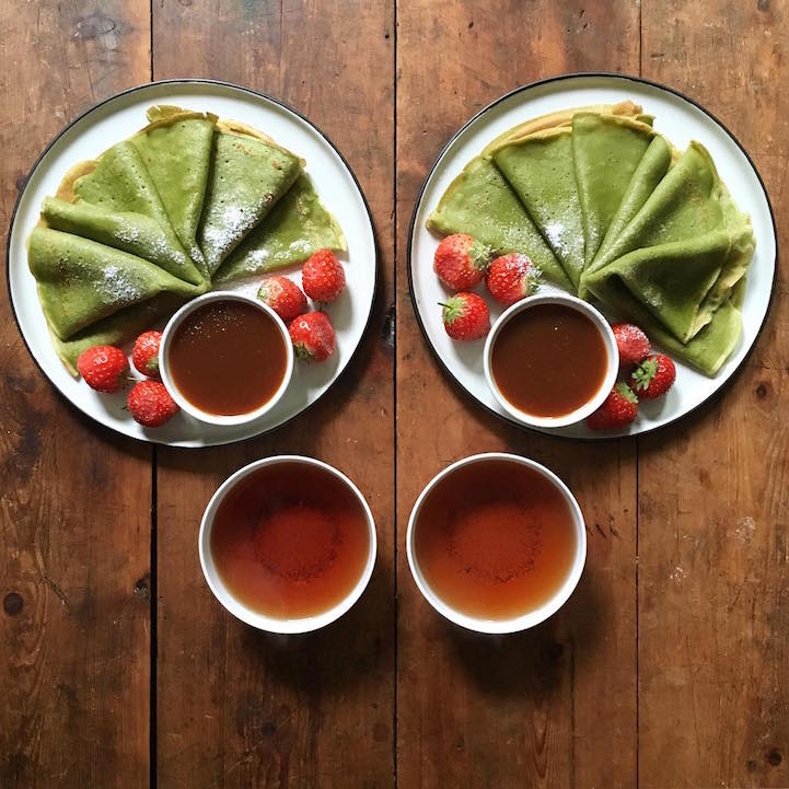 Namorado prepara refeições simétricas e perfeitas todas as manhãs. Não tem como não se apaixonar por uma pessoa dessas, né?