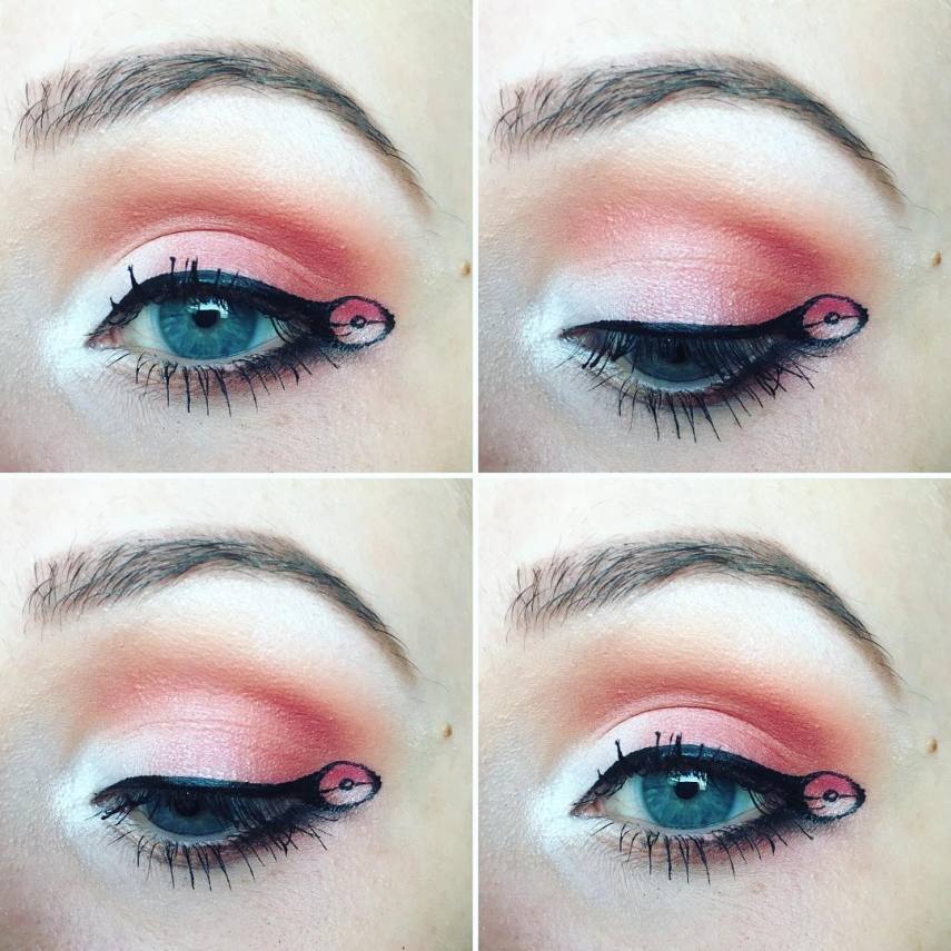  Se já é difícil acompanhar um tutorial para fazer um delineado perfeito, imagine seguir um passo a passo para sair de casa com um raio de Pikachu desenhado nos olhos. Alguns fãs de Pokémon Go estão tão obcecados em sair caçando Charmander e Bulbasauro na vida real que se inspiraram no joguinho para se maquiar. Enquanto o Pokémon Go não chega no Brasil, veja fotos com makes inspiradas nos personagens.  Mas vale pensar duas vezes antes de fazer qualquer uma delas e sair por aí: