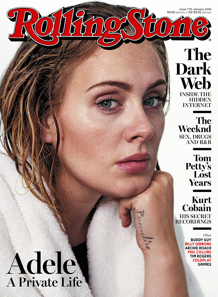 Adele foi capa da revista Rolling Stone, em que supostamente estava de cara lima. Acho que não, né?