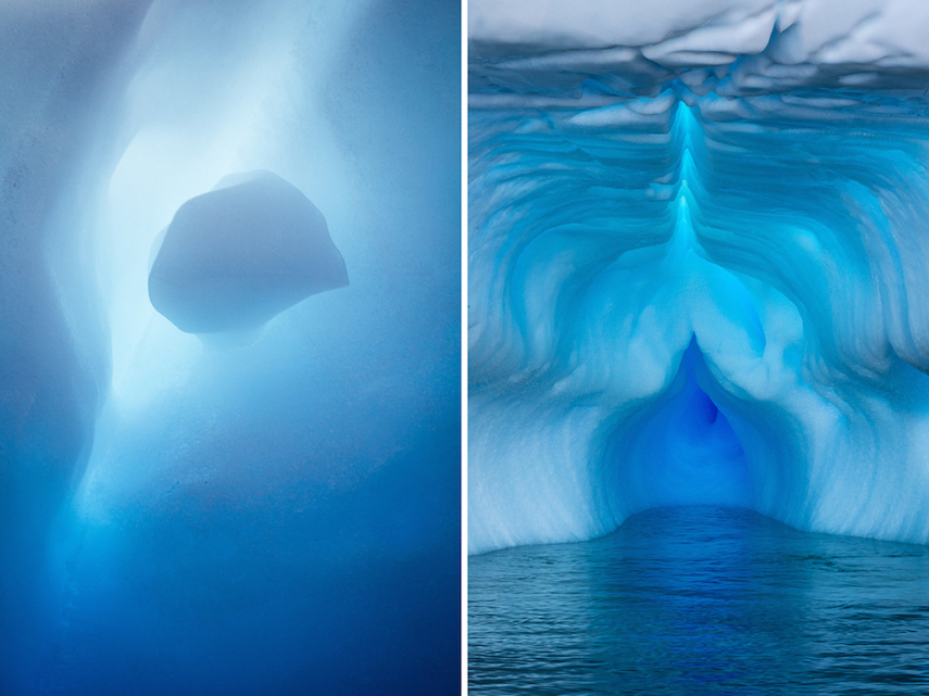 A fotógrafa Julieanne Kost resolveu se embrenhar pelo coração da Antártida em busca dos melhores cliques desse 'gelo azul' que ainda navega pelo nosso planeta. Lindo demais!