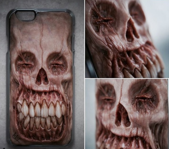 O artista Morgan Loebel faz monstros bem realistas para deixar seu smartphone muito mais divertido