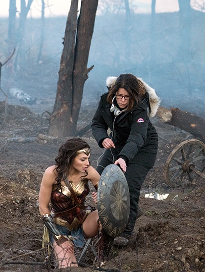 Gal Gadot e a diretora Patty Jenkins