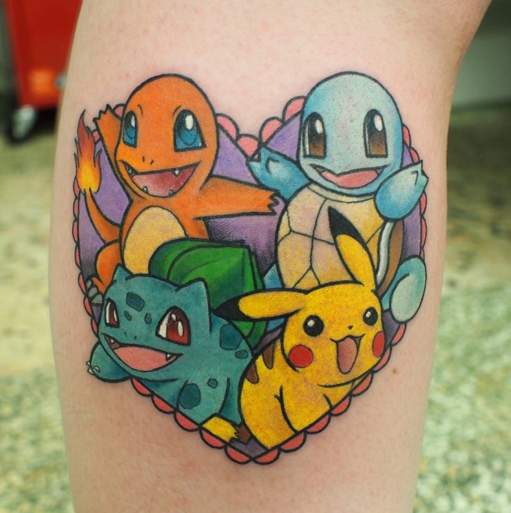 Inspirações de tatuagens para quem está louco por Pokémon Go!