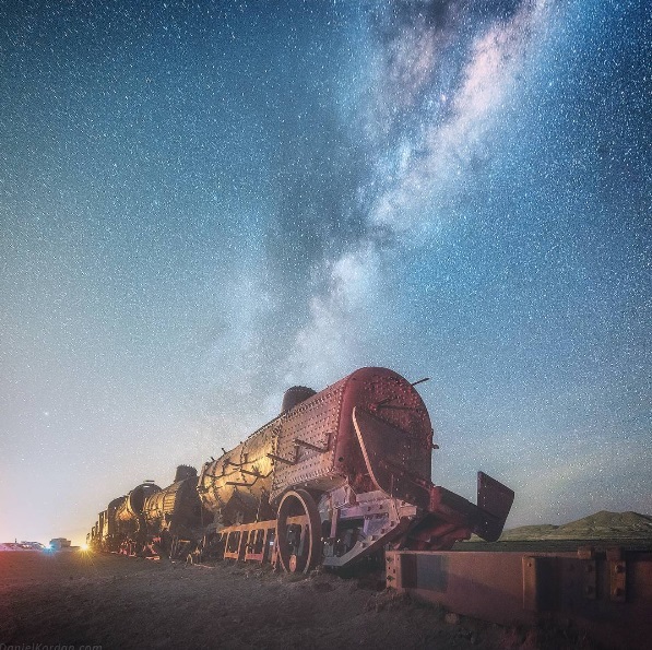 O fotógrafo russo Daniel Kordan viajou para o Salar de Uyuni, na Bolívia, e tirou fotos da Via Láctea