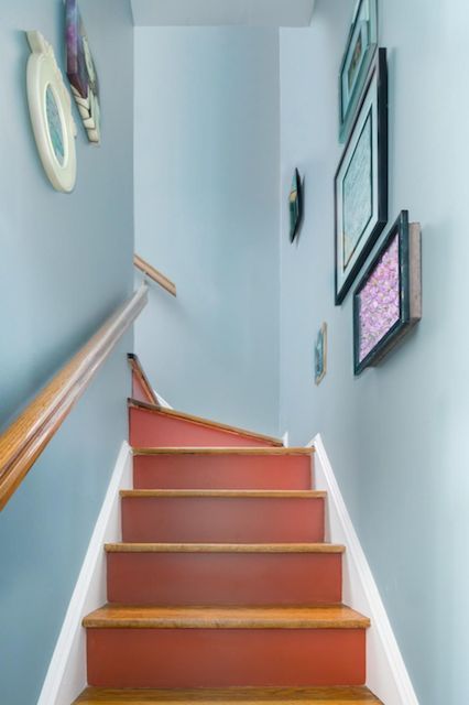 Esta é a escada da casa da atriz Amy Schumer, em Nova York