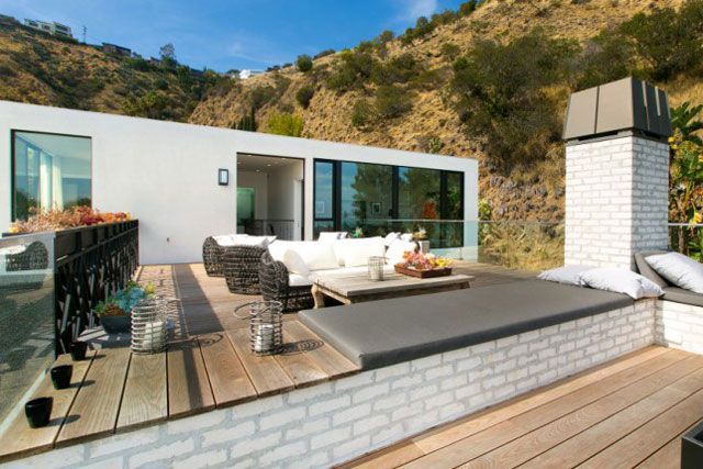 Área de lazer da casa de Kendall Jenner, em Hollywood
