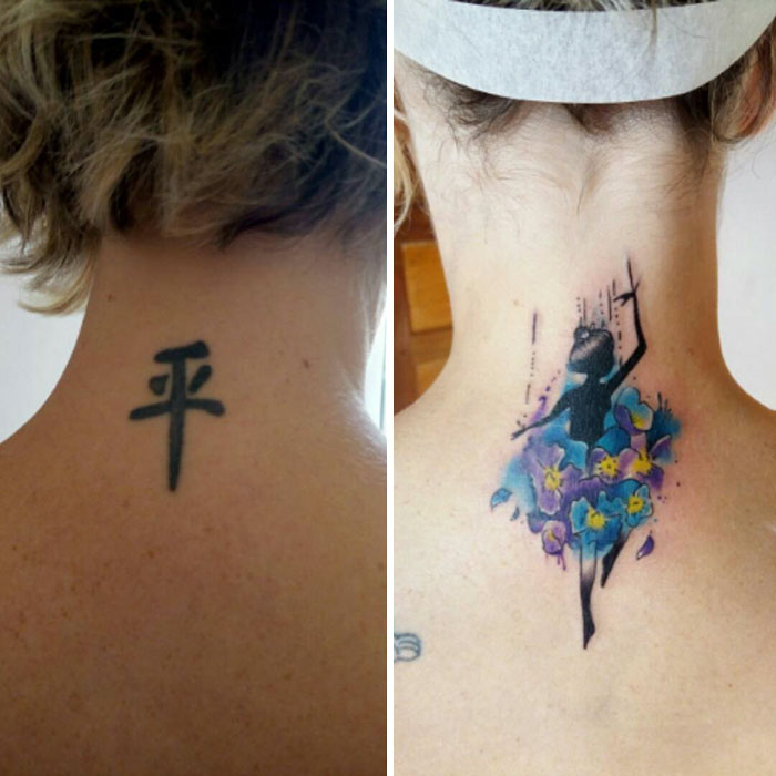 É aquele ditado, né: tem tatuagem que vai dar ruim, não tem jeito. Mas nem tudo é o fim do mundo! Eis algumas ideias de cobertura que podem funcionar no seu caso ;)