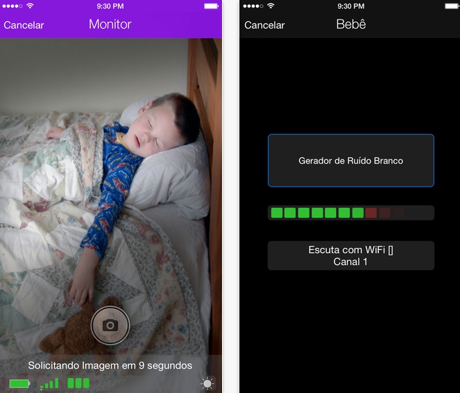 Para esse aplicativo você precisa de dois dispositivos móveis, que funcionarão como uma babá eletrônica. Um fica ao lado do bebê e outro com você. Disponível para iOS e é gratuito