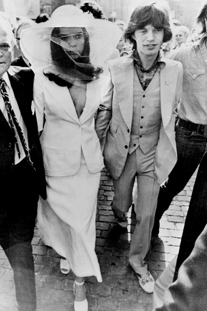 Bianca Jagger e Mick Jagger, em 1971