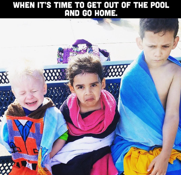 Quando é hora de sair da piscina