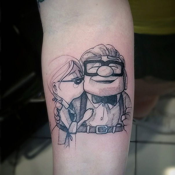 É fã dos desenhos animados da Pixar? Essas pessoas gostam tanto que eternizaram em tatuagens lindas!