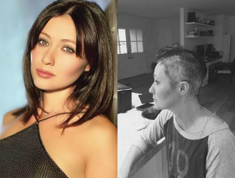 Conhecida por interpretar Brenda, Shannen Doherty publicou em seu Instagram fotos emocionantes do momento em que raspou a cabeça, tudo por contra do tratamento de um câncer de mama, contra o qual luta desde março de 2015