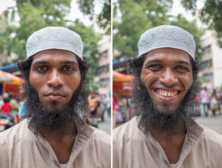 O fotógrafo Jay Weinstein viaja a Índia registrando como a feição e até a postura das pessoas mudam quando elas estão sorrindo. Vamos praticar mais isso também!