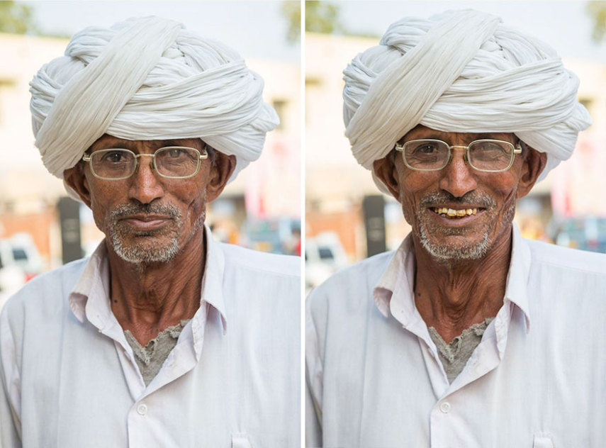 O fotógrafo Jay Weinstein viaja a Índia registrando como a feição e até a postura das pessoas mudam quando elas estão sorrindo. Vamos praticar mais isso também!