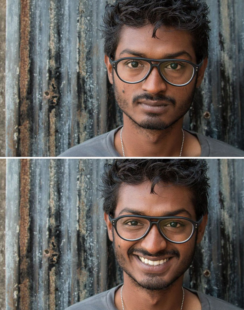 O fotógrafo Jay Weinstein viaja a Índia registrando como a feição e até a postura das pessoas mudam quando elas estão sorrindo. Vamos praticar mais isso também!