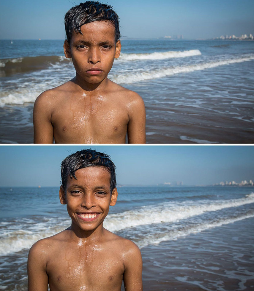 O fotógrafo Jay Weinstein viaja a Índia registrando como a feição e até a postura das pessoas mudam quando elas estão sorrindo. Vamos praticar mais isso também!