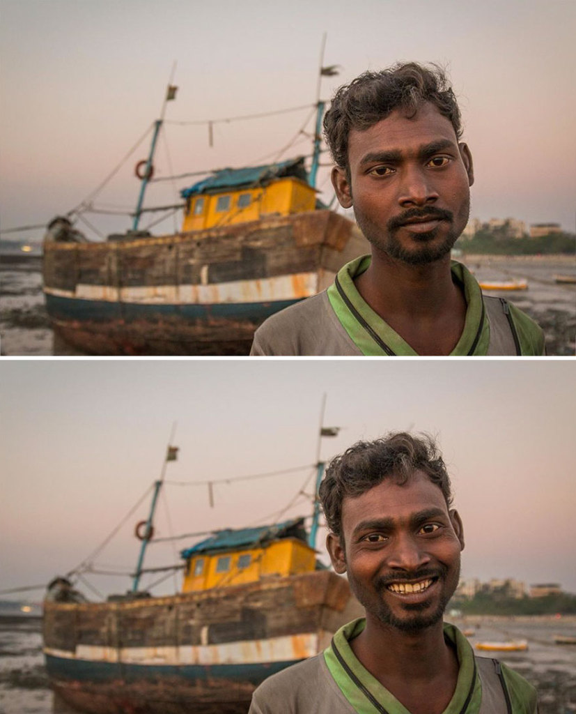 O fotógrafo Jay Weinstein viaja a Índia registrando como a feição e até a postura das pessoas mudam quando elas estão sorrindo. Vamos praticar mais isso também!