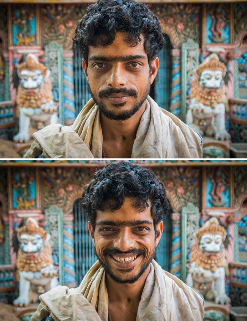 O fotógrafo Jay Weinstein viaja a Índia registrando como a feição e até a postura das pessoas mudam quando elas estão sorrindo. Vamos praticar mais isso também!