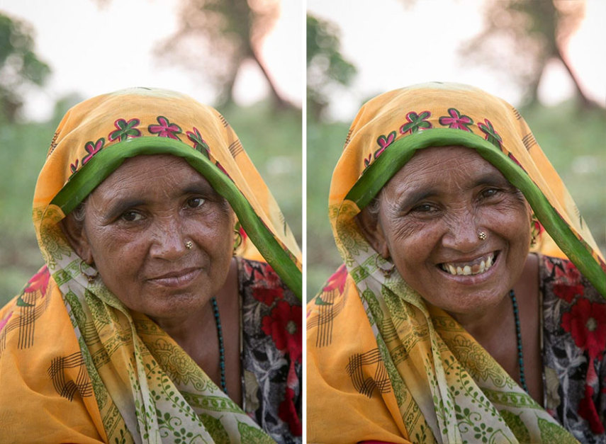 O fotógrafo Jay Weinstein viaja a Índia registrando como a feição e até a postura das pessoas mudam quando elas estão sorrindo. Vamos praticar mais isso também!