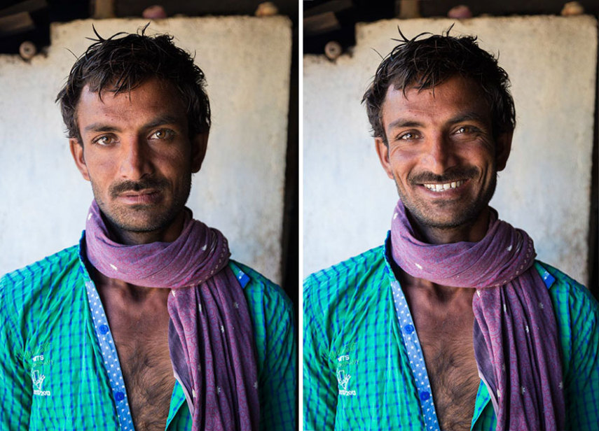 O fotógrafo Jay Weinstein viaja a Índia registrando como a feição e até a postura das pessoas mudam quando elas estão sorrindo. Vamos praticar mais isso também!