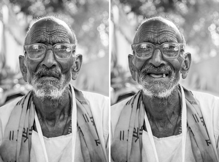 O fotógrafo Jay Weinstein viaja a Índia registrando como a feição e até a postura das pessoas mudam quando elas estão sorrindo. Vamos praticar mais isso também!