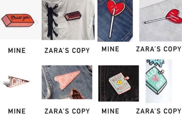 Adam J. Kurtz, designer que mora em Nova York, fez uma compilação de outros casos de arte que teriam sido plagiados pela Zara