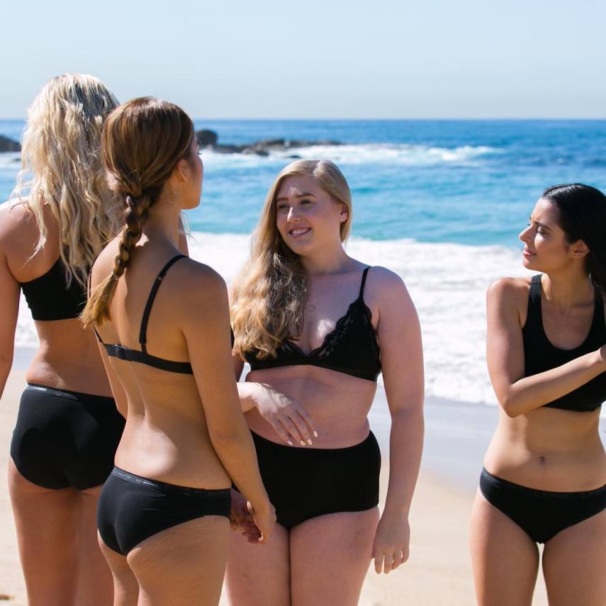 A marca Modibodi quer encorajar mulheres australianas a aceitar o próprio corpo, seja ele como for. Amor demais!