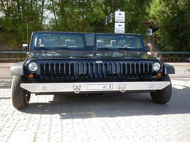 Os carros em Dubai são uma atração a parte. Esse aqui é um Jeep gigante!
