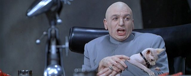 Tudo que Scott Evil queria era ter a atenção do pai, Dr. Evil. Em vão  ¯\_(ツ)_/¯ 