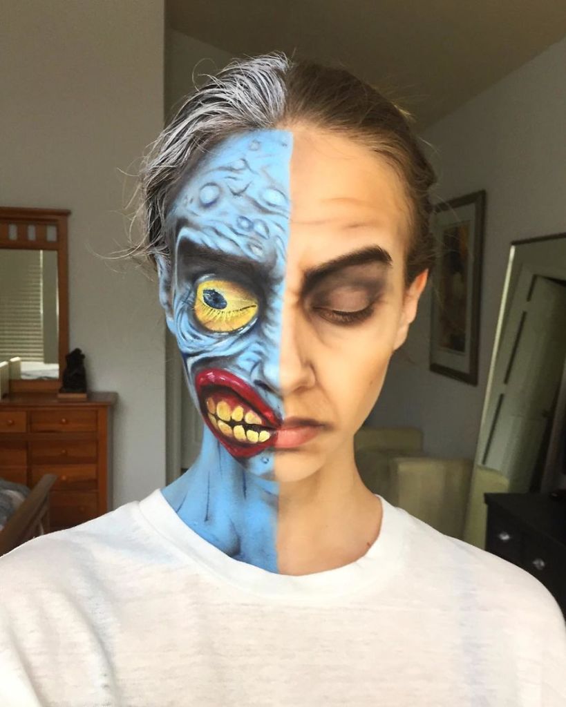 Kate Werner como um zumbi