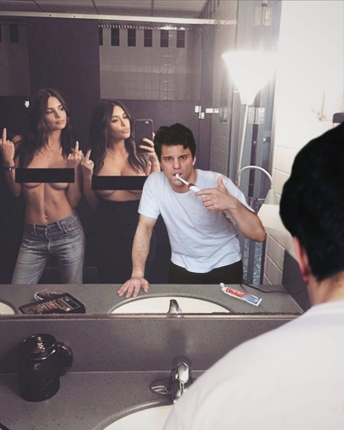O belga conhecido como Average Rob criou uma conta no Instagram (@averagerobs) para fazer montagens no Photoshop e compartilhar os piores momentos que viveria com as celebridades