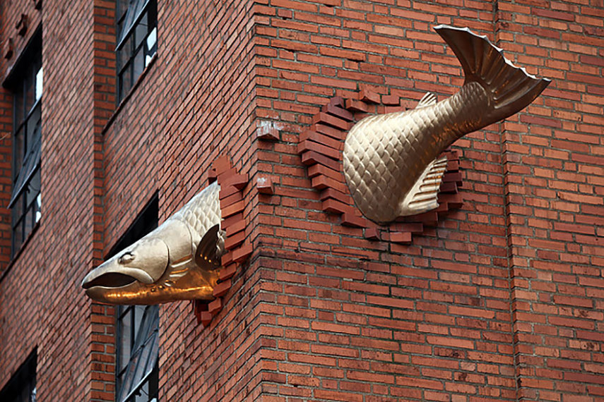 Escultura 'Salmon Sculpture'