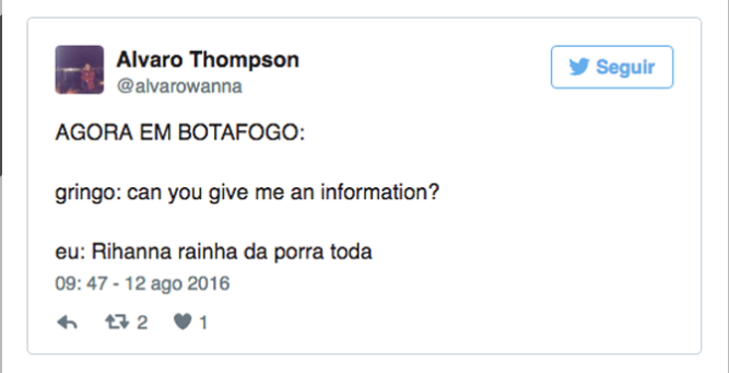 RiRi é rainha é sempre bom dizer pros gringos