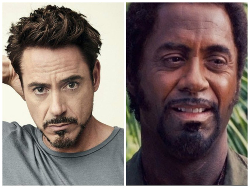 Robert Downey Jr em 'Trovão Tropical'