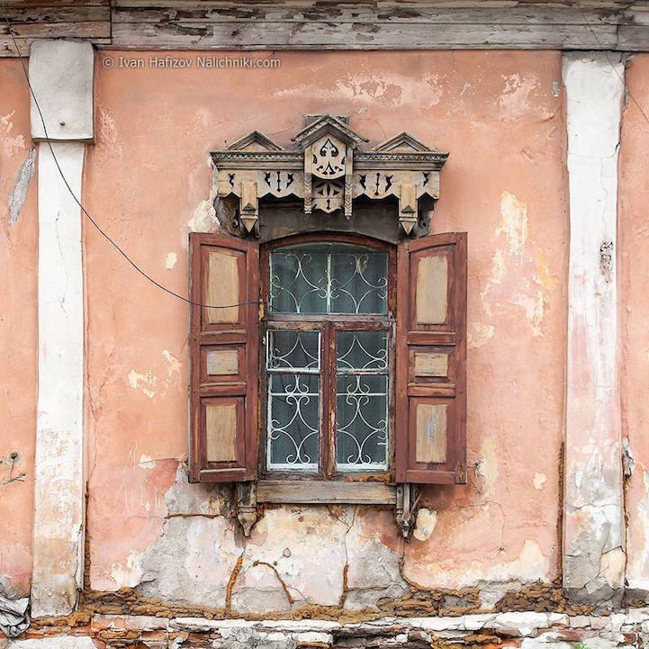 Janelas decoradas da Rússia