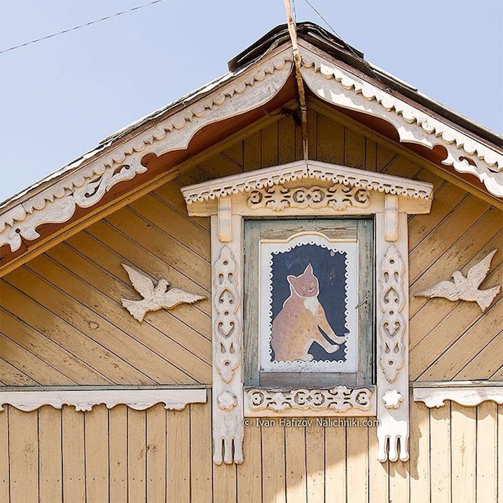 Janelas decoradas da Rússia