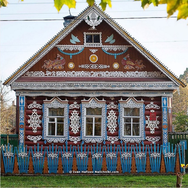 Janelas decoradas da Rússia